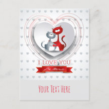 Katten in liefde voor hart