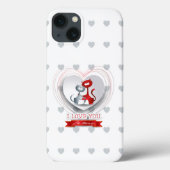 Katten in liefde voor hart Case-Mate iPhone case (Achterkant)