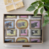 Katten in Lijsten Weefselpapier Tissuepapier (Geschenk)