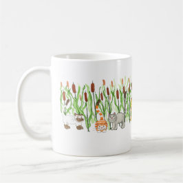 Katten in Lisdodde Koffiemok