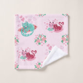 Katten in Love Cute Pets Towels Bad Handdoek (Wasdoekje)