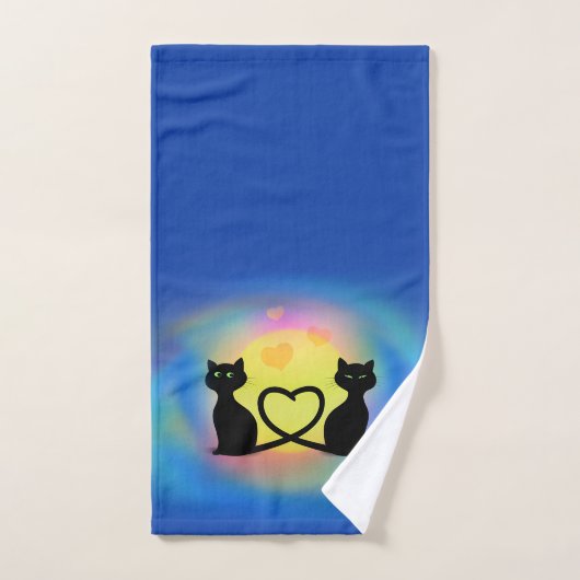 Katten in Love Hand Towel Handdoek (Handdoek)