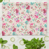 Katten in Love Kitchen Towel Theedoek (Gevouwen)