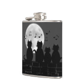 Katten in maanlicht heupfles (Links)