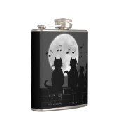 Katten in maanlicht heupfles (Rechts)