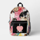 Katten in Meerdere Kleuren Bedrukte Rugzak (Voorkant)