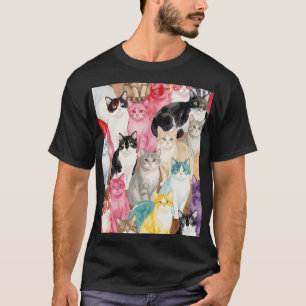 Katten in Meerdere Kleuren T-shirt