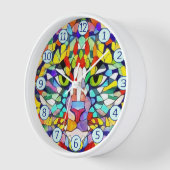 Katten in meerkleurige geometrische vormen (Hoek)