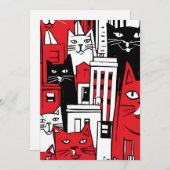 Katten in New York Feestdagenkaart (Voorkant / Achterkant)