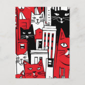 Katten in New York Feestdagenkaart (Voorkant)