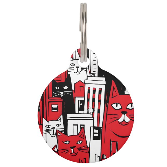 Katten in New York Huisdierpenning (Voorkant)