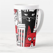 Katten in New York Latte Mok (Rechterhoek)