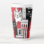 Katten in New York Latte Mok (Voorkant)