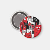 Katten in New York Magneet (Voorkant / Achterkant)
