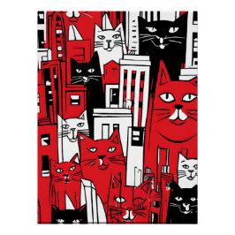 Katten in New York Perfect Poster