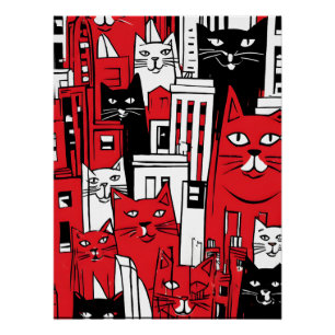 Katten in New York Perfect Poster