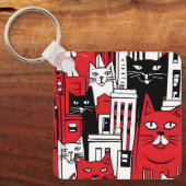 Katten in New York Sleutelhanger (Voorkant)