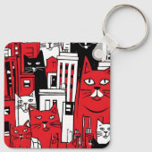 Katten in New York Sleutelhanger (Achterkant)