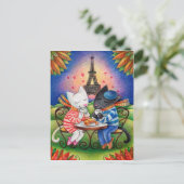 Katten in Parijs Briefkaart (Staand voorkant)