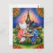 Katten in Parijs Briefkaart (Voorkant / Achterkant)