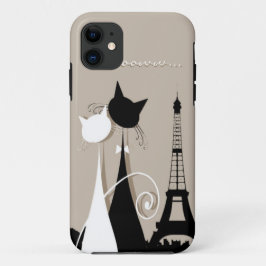 katten in parijs iphone 5 hoesje