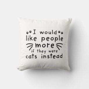 Katten in plaats daarvan kussen