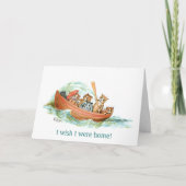 Katten in rijstboot kaart (Voorkant)