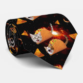 Katten in ruimtactieken stropdas (Opgerold)