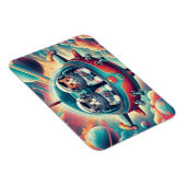 Katten in ruimtemagneten! magneet (Rechterzijde)