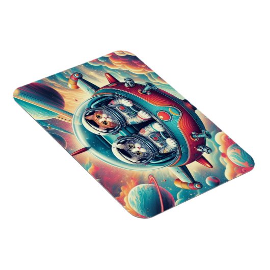 Katten in ruimtemagneten! magneet (Rechterzijde)