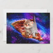 Katten in ruimtepizza kaart (Achterkant)