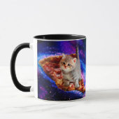 Katten in ruimtepizza mok (Links)