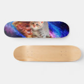 Katten in ruimtepizza persoonlijk skateboard (Horizontaal)