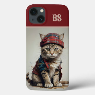 Katten in Schotse vermomming - charmante tartan ka Case-Mate iPhone Case