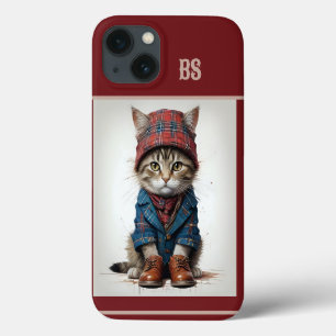 Katten in Schotse vermomming - charmante tartan ka Case-Mate iPhone Case
