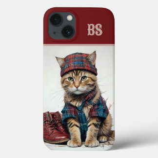 Katten in Schotse vermomming - charmante tartan ka Case-Mate iPhone Case