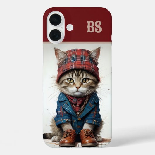 Katten in Schotse vermomming - charmante tartan ka Case-Mate iPhone Case (Achterkant)
