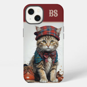 Katten in Schotse vermomming – charmante tartan ka iPhone 13 Hoesje