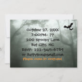 Katten in Spooky Trees Halloween Party Invitation Kaart (Achterkant)