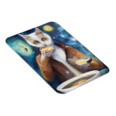 Katten in springpak die soep eten AI genereerde ku Magneet (Rechterzijde)