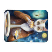 Katten in springpak die soep eten AI genereerde ku Magneet (Horizontaal)