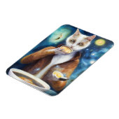 Katten in springpak die soep eten AI genereerde ku Magneet (Linkerzijde)