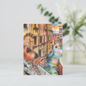 Katten in Venetië Briefkaart (Staand voorkant)