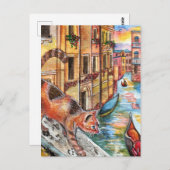 Katten in Venetië Briefkaart (Voorkant / Achterkant)