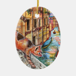 Katten in Venetië Keramisch Ornament