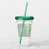 Katten in vlucht - groen acryl drinkbeker (Achterkant)