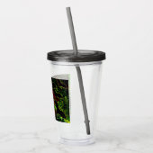 Katten in vluchtneon acryl drinkbeker (Links)