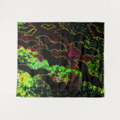 Katten in vluchtneon wandkleed (Voorkant (horizontaal))