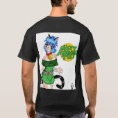 Katten in vogels t-shirt (Achterkant)