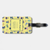 Katten in Yukata Bagagelabel (Achterkant horizontaal)